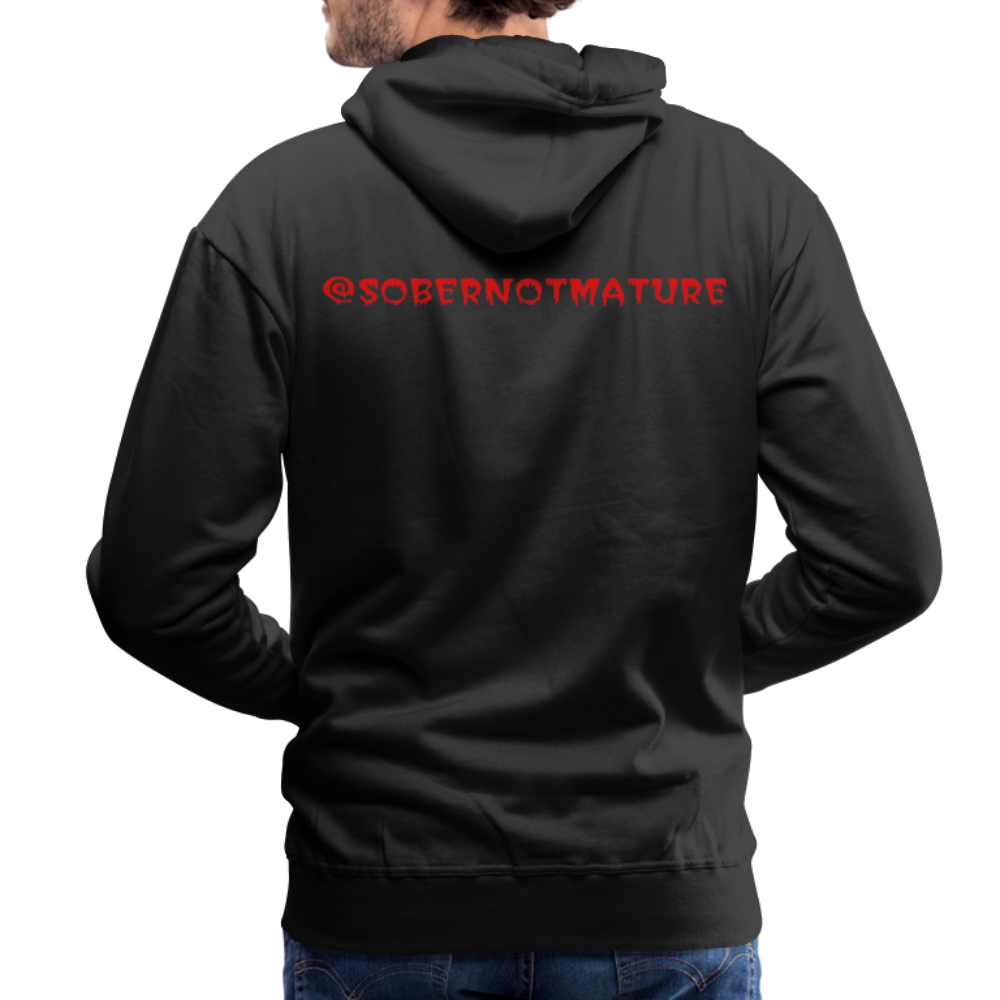 Sober Not Mature Hoodie - black