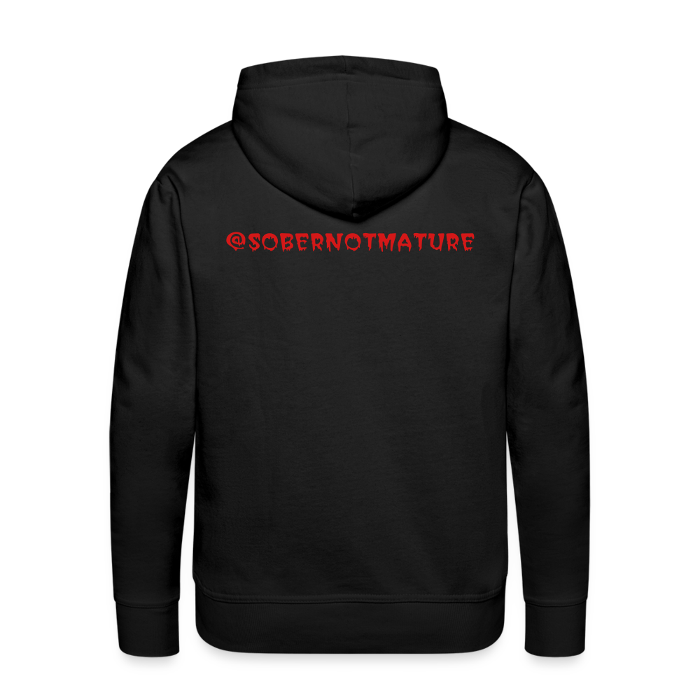 Sober Not Mature Hoodie - black