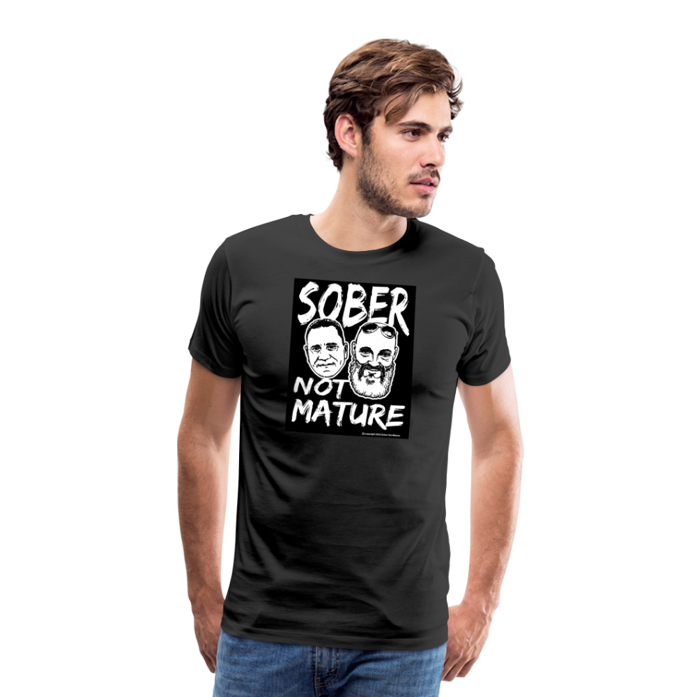 Sober Not Mature Logo Men's T-Shirt - black