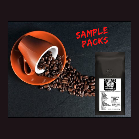Flavored Coffees Sample Pack - Sober Not Mature Shop