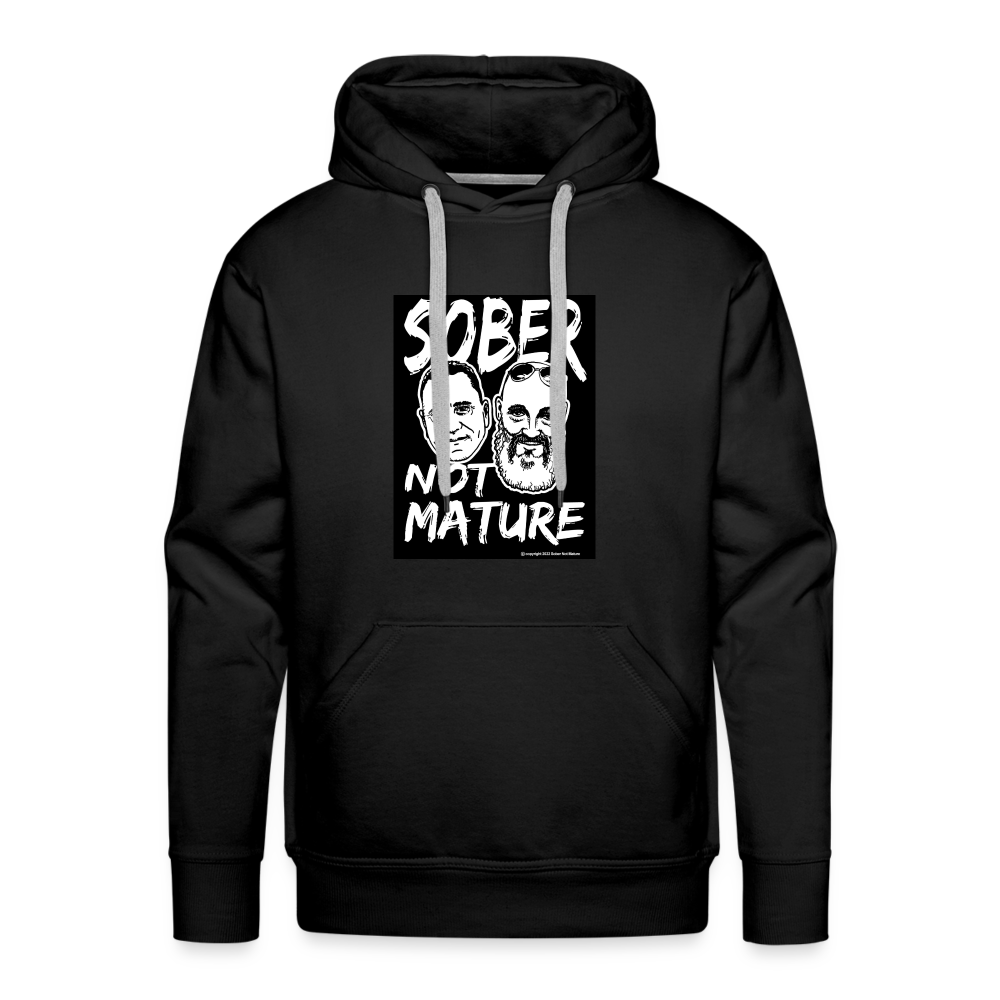 Sober Not Mature Logo Hoodie - black