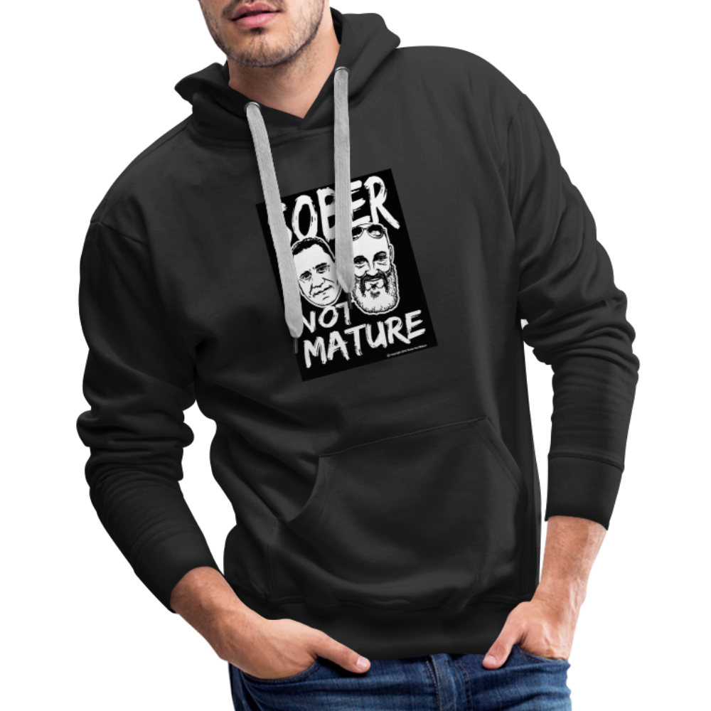 Sober Not Mature Logo Hoodie - black