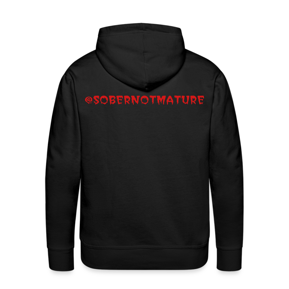 Sober Not Mature Logo Hoodie - black