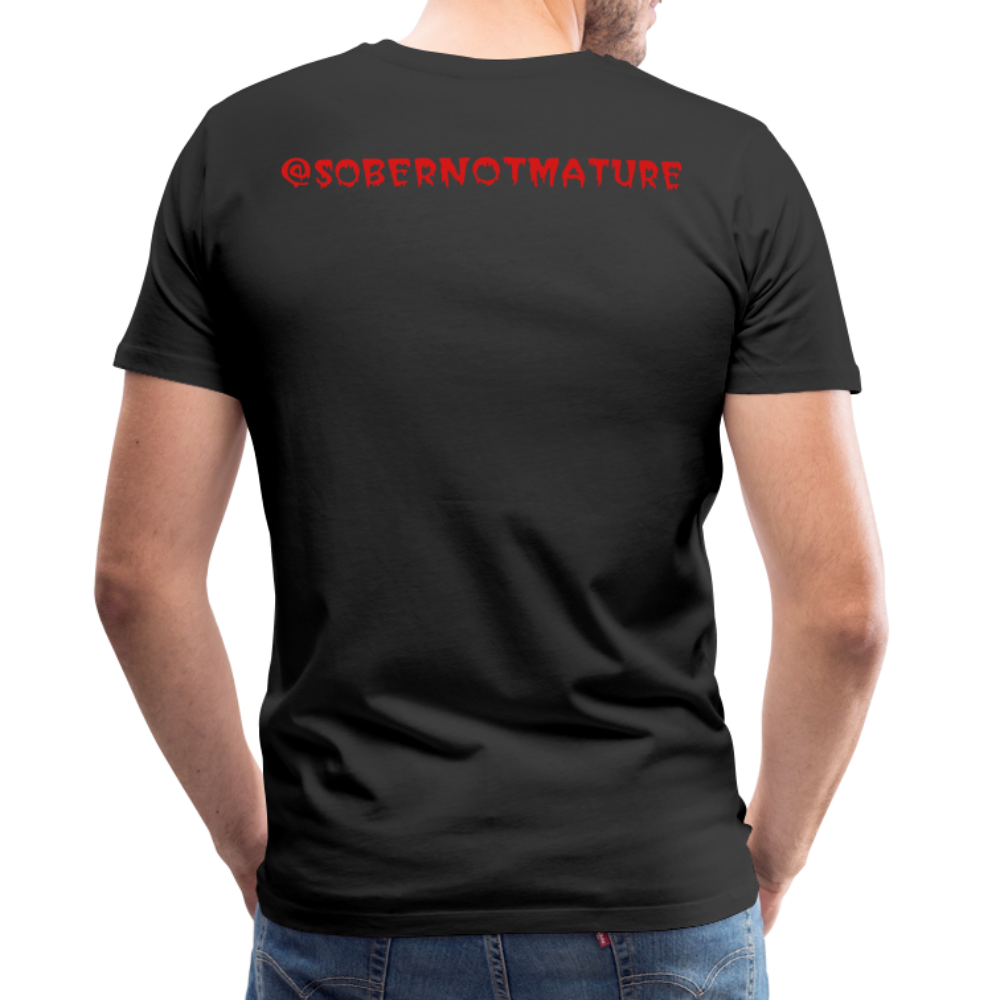 Sober Not Mature Men's T-Shirt - black