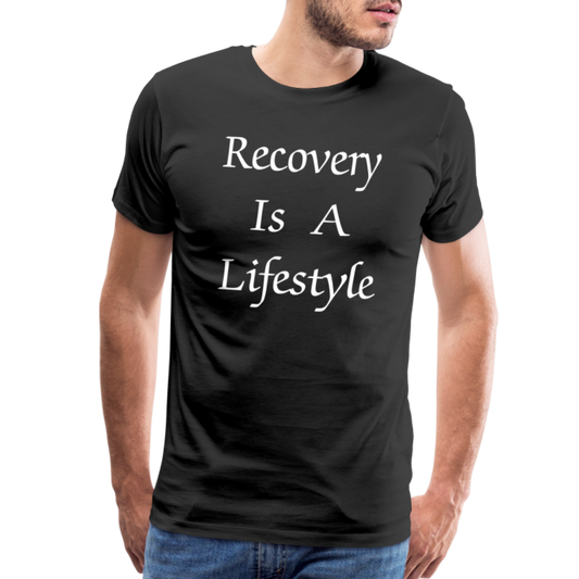 Recovery Is A Lifestyle Men's T-Shirt - black