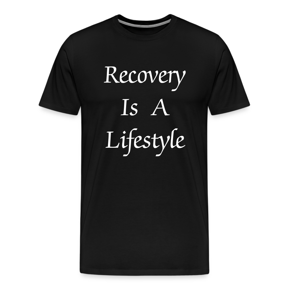 Recovery Is A Lifestyle Men's T-Shirt - black