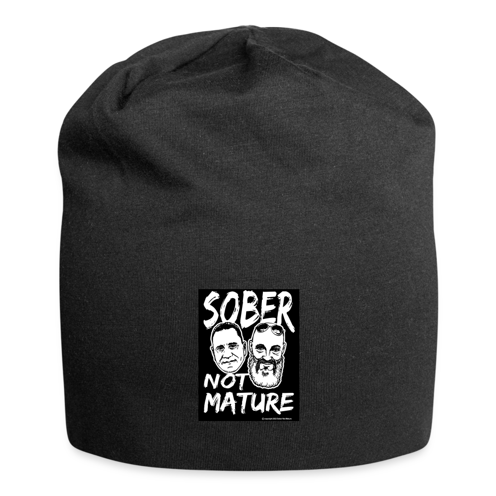 Sober Not Mature Logo Baseball Cap - black